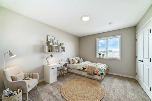 35 Bartlett Crescent Se, Calgary, AB - Indoor Photo Showing Bedroom