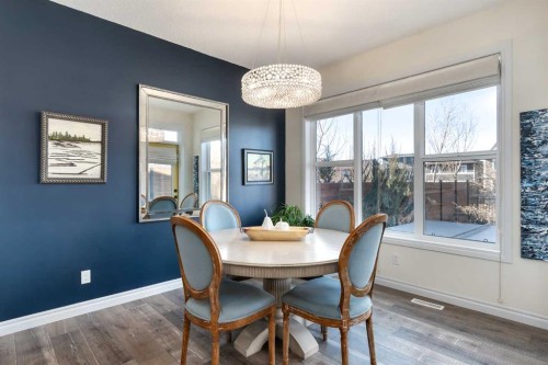 23 Cranbrook Green Se, Calgary, AB - Indoor Photo Showing Dining Room