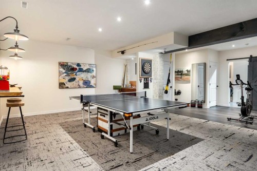 23 Cranbrook Green Se, Calgary, AB - Indoor Photo Showing Gym Room