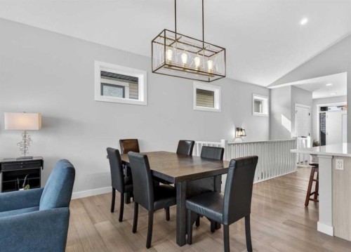 184 Precedence Hill, Cochrane, AB - Indoor Photo Showing Dining Room