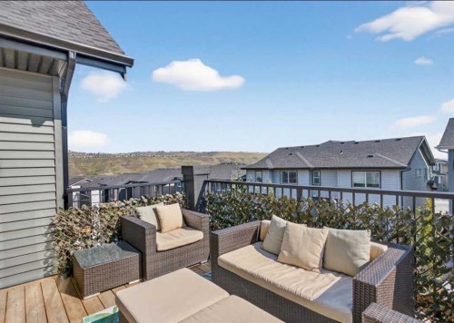 184 Precedence Hill, Cochrane, AB - Outdoor With Deck Patio Veranda With Exterior