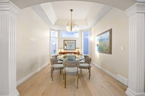 271 Hamptons Terrace Nw, Calgary, AB - Indoor Photo Showing Dining Room