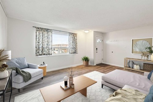 1816 42 Street Se, Calgary, AB - Indoor Photo Showing Living Room