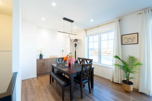 228 Windrow Link Sw, Airdrie, AB - Indoor Photo Showing Dining Room