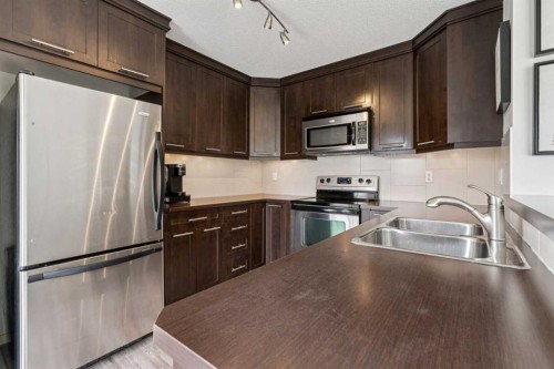 100 Sage Valley Drive Nw, Calgary, AB - Indoor Photo Showing Kitchen With Double Sink With Upgraded Kitchen