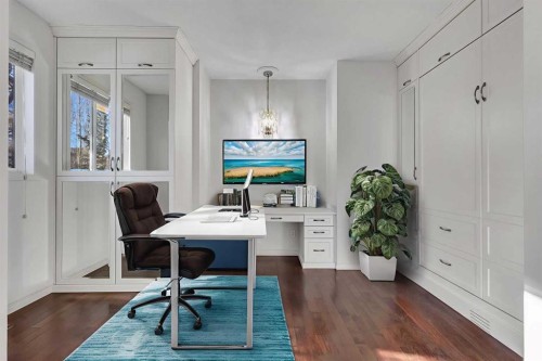 218 Valley Woods Place Nw, Calgary, AB - Indoor Photo Showing Office