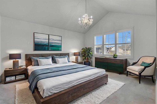 218 Valley Woods Place Nw, Calgary, AB - Indoor Photo Showing Bedroom