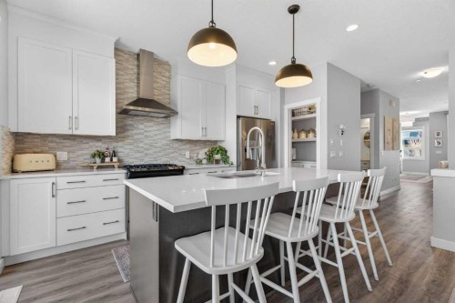 29 Howse Street Ne, Calgary, AB - Indoor Photo Showing Kitchen With Upgraded Kitchen