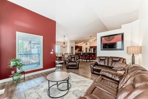 187 Hawkmere View, Chestermere, AB - Indoor Photo Showing Living Room