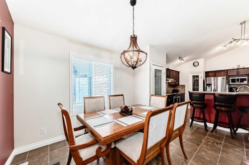 187 Hawkmere View, Chestermere, AB - Indoor Photo Showing Dining Room