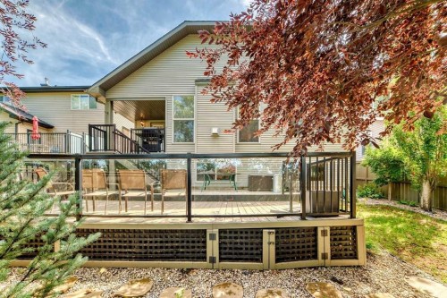 187 Hawkmere View, Chestermere, AB - Outdoor With Deck Patio Veranda