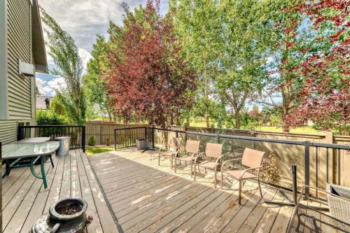 187 Hawkmere View, Chestermere, AB - Outdoor With Deck Patio Veranda
