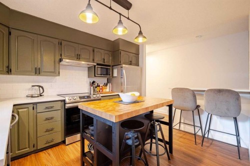 9632 Alcott Road Se, Calgary, AB - Indoor Photo Showing Kitchen With Upgraded Kitchen