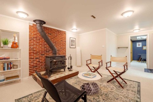 9632 Alcott Road Se, Calgary, AB - Indoor With Fireplace