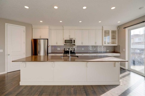 2016 Brightoncrest Green Se, Calgary, AB - Indoor Photo Showing Kitchen With Upgraded Kitchen