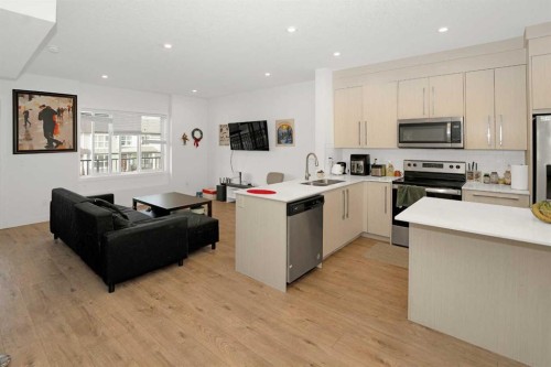 633 Savanna Boulevard Ne, Calgary, AB - Indoor Photo Showing Kitchen With Stainless Steel Kitchen