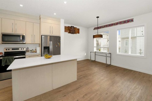 633 Savanna Boulevard Ne, Calgary, AB - Indoor Photo Showing Kitchen With Stainless Steel Kitchen
