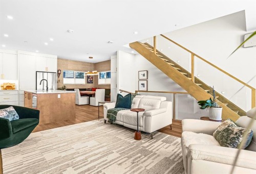 1-1202 2 Avenue, Canmore, AB - Indoor Photo Showing Living Room