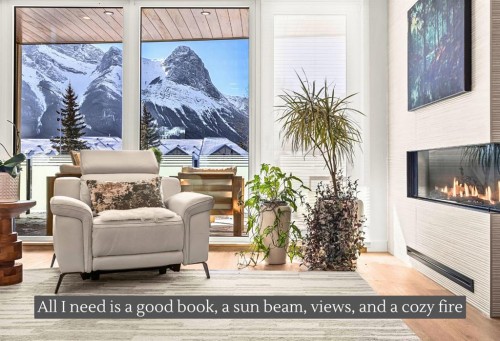 1-1202 2 Avenue, Canmore, AB - Indoor With Fireplace