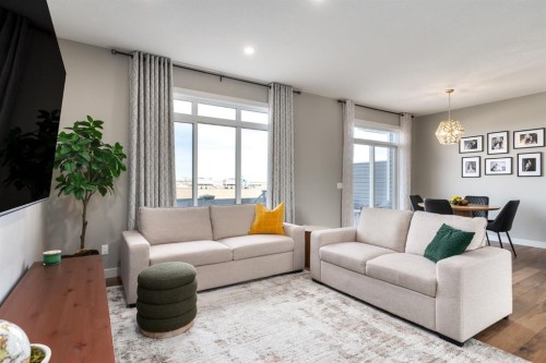 848 Marina Drive, Chestermere, AB - Indoor Photo Showing Living Room