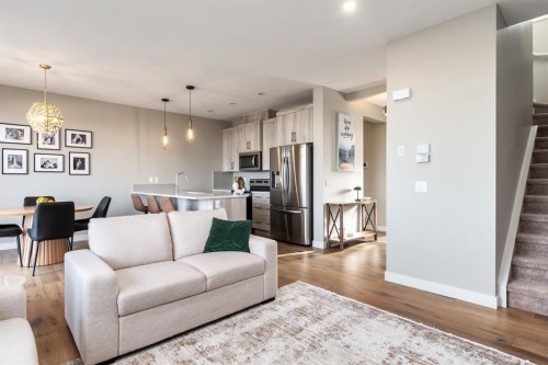 848 Marina Drive, Chestermere, AB - Indoor Photo Showing Living Room