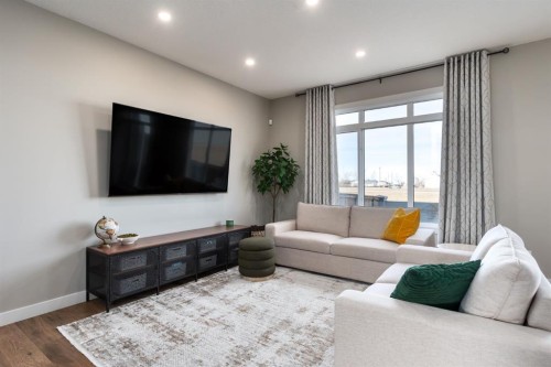 848 Marina Drive, Chestermere, AB - Indoor Photo Showing Living Room