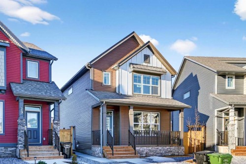 83 Legacy Passage Se, Calgary, AB - Outdoor With Deck Patio Veranda With Facade