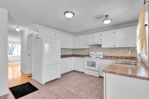 4056 44 Avenue Ne, Calgary, AB - Indoor Photo Showing Kitchen With Double Sink
