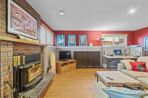 276 Macewan Glen Drive Nw, Calgary, AB - Indoor Photo Showing Other Room With Fireplace