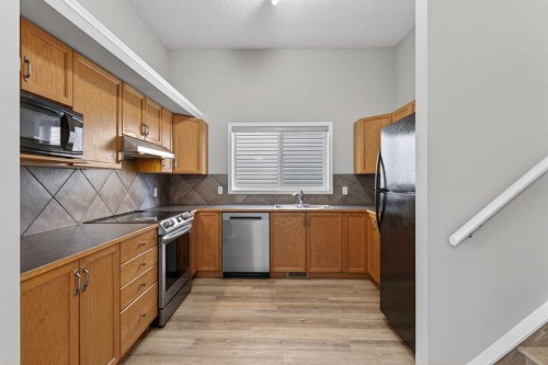 87 Saddlebrook Gardens Ne, Calgary, AB - Indoor Photo Showing Kitchen With Double Sink