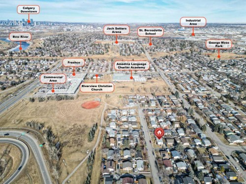 314 Olympia Crescent Se, Calgary, AB - Outdoor With View