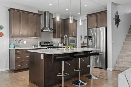 71 Nolanfield Crescent Nw, Calgary, AB - Indoor Photo Showing Kitchen With Stainless Steel Kitchen With Upgraded Kitchen