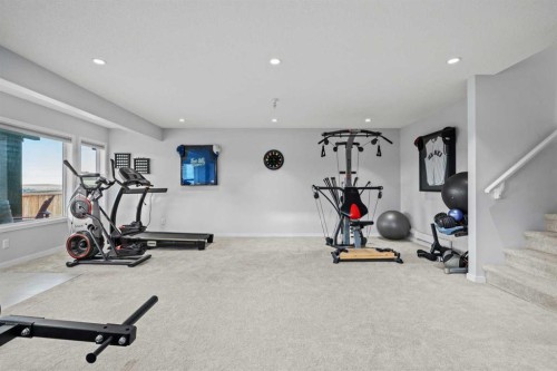 71 Nolanfield Crescent Nw, Calgary, AB - Indoor Photo Showing Gym Room