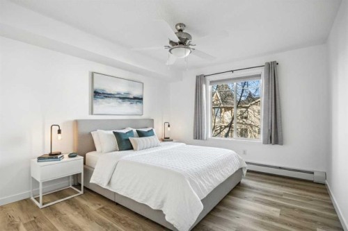 2205-70 Panamount Drive Nw, Calgary, AB - Indoor Photo Showing Bedroom