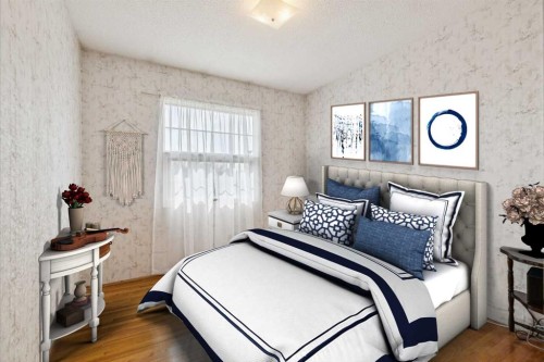11427 Wilkes Road Se, Calgary, AB - Indoor Photo Showing Bedroom
