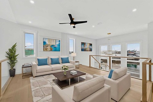 960 South Shore Terrace, Chestermere, AB - Indoor Photo Showing Living Room