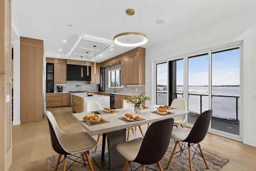 960 South Shore Terrace, Chestermere, AB - Indoor Photo Showing Dining Room