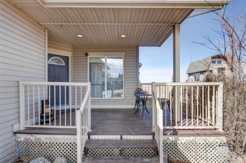 208 Railway Avenue, Cheadle, AB - Outdoor With Deck Patio Veranda With Exterior