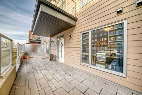 108-71 Shawnee Common Sw, Calgary, AB - Outdoor With Deck Patio Veranda With Exterior