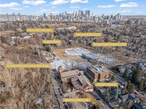 3802 8A Street Sw, Calgary, AB - Outdoor With View