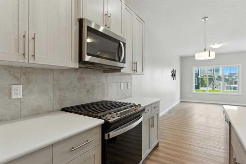 3644 Cornerstone Boulevard Ne, Calgary, AB - Indoor Photo Showing Kitchen With Upgraded Kitchen