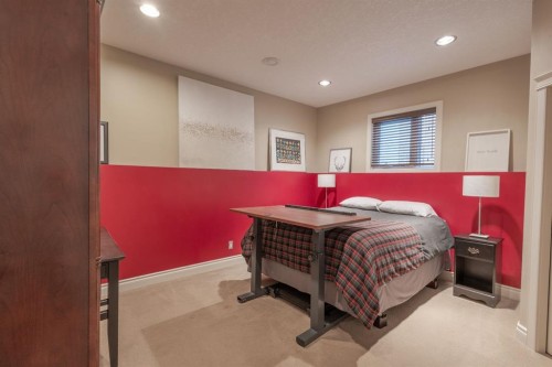 456 Hawkland Place Nw, Calgary, AB - Indoor Photo Showing Bedroom