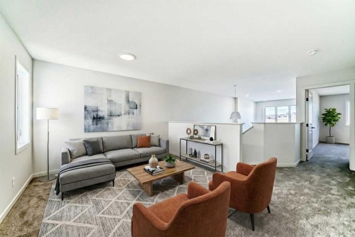 67 Bartlett Crescent Se, Calgary, AB - Indoor Photo Showing Living Room