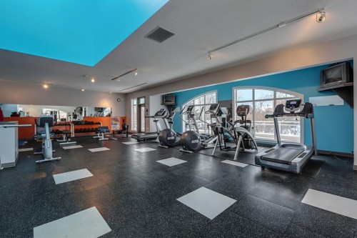 3608-24 Hemlock Crescent Sw, Calgary, AB - Indoor Photo Showing Gym Room