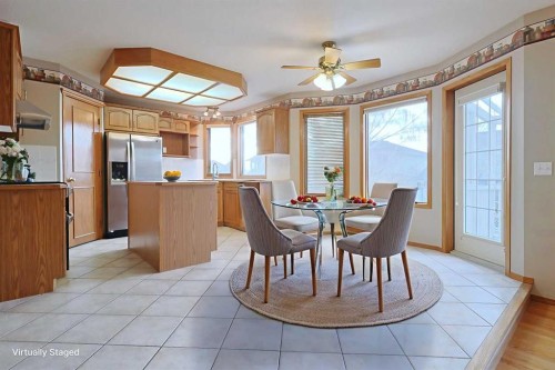 111 Schubert Place Nw, Calgary, AB - Indoor Photo Showing Dining Room