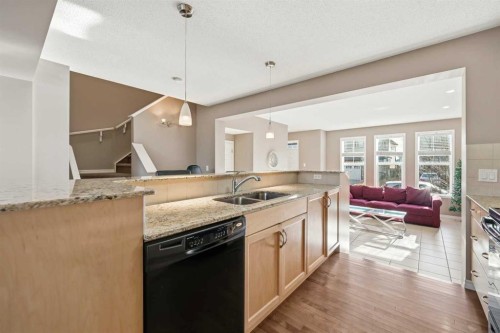 69 Skyview Springs Crescent Ne, Calgary, AB - Indoor Photo Showing Kitchen With Double Sink