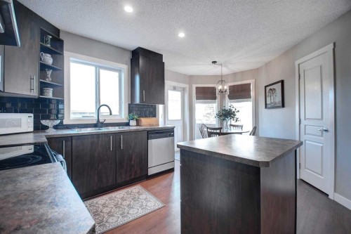1606-2445 Kingsland Road Se, Airdrie, AB - Indoor Photo Showing Kitchen With Double Sink
