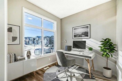 77 Mercado Landing Se, Calgary, AB - Indoor Photo Showing Office