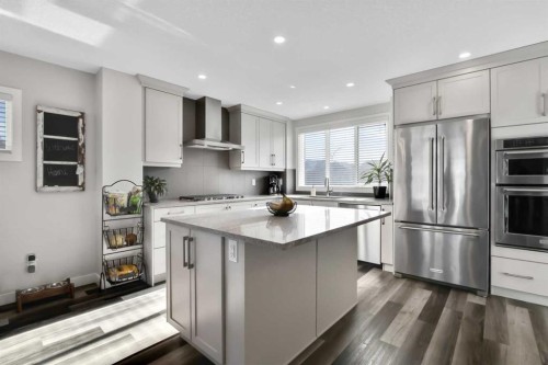 273 Masters Road Se, Calgary, AB - Indoor Photo Showing Kitchen With Upgraded Kitchen