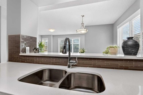 10940 Cityscape Drive Ne, Calgary, AB - Indoor Photo Showing Kitchen With Double Sink